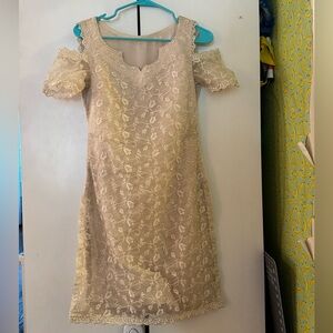 Elegant Lace Off-Shoulder Dress